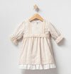 Beige Crochet Lace Dress