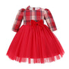 Tartan Tulle Dress - Red