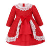 Glitter Petticoat Dress - Red