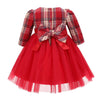 Tartan Tulle Dress - Red