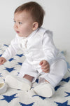 White Paisley 4 Piece Suit