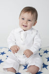 White Check 4 Piece Suit