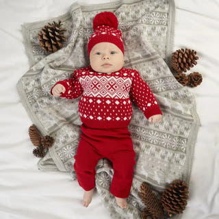 Fair Isle 3 Piece Set - Just Blue Or Pink