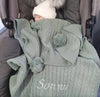 Personalised Sage Baby Blanket