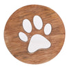 Best of Breed Paw Prints Mango Wood Set of 4 Coasters