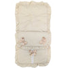 Personalised Beige Pram Footmuff/Cosytoes