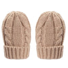 Personalised Beige Hat, Mittens and Bootees Set