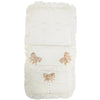 Personalised Cream & Beige Pram Footmuff/Cosytoes
