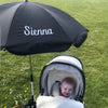 Personalised Black Clip On Sun Umbrella