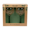 Love Story Gin Glass Set of 2- Mr & Mrs