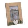 Rustic Frame with Heart and Leaves - Love Story