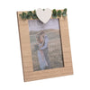 Love Story Rustic Frame with Heart and Leaves