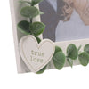 Love Story True Love White Frame with Leaves