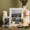 Love Story True Love White Frame with Leaves