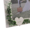 Love StoryWhite Frame with Leaves - Our Love Story