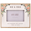 Love Story Mr & Mrs Photo Frame