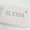 Personalised Lemon Cable Knit Baby Pom Blanket - Just Blue or Pink