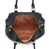Personalised Black Faux Leather Maternity Bag - Just Blue or Pink