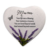 Thoughts Of You Heart Stone / Lavender - Mum - Just Blue or Pink