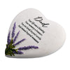 Thoughts Of You Heart Stone / Lavender - Dad - Just Blue or Pink