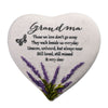 Thoughts Of You Heart Stone / Lavender - Grandma - Just Blue or Pink