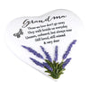 Thoughts Of You Heart Stone / Lavender - Grandma - Just Blue or Pink