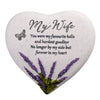 Thoughts Of You Heart Stone / Lavender - Wife - Just Blue or Pink