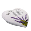 Thoughts Of You Heart Stone / Lavender - Wife - Just Blue or Pink