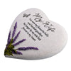 Thoughts Of You Heart Stone / Lavender - Wife - Just Blue or Pink