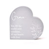 Moments Heart Plaque - Gran - Just Blue or Pink