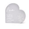 Moments Heart Plaque - Nan - Just Blue or Pink