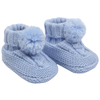 Personalised Blue Hat, Mittens and Bootees Set