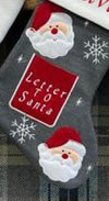 Personalised Family Knitted Christmas Stockings - Just Blue or Pink