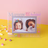 Cheerfull Glass Photo Frame 3D Word - Mummy - Just Blue or Pink