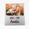 Cheerfull Aluminium Frame - Love You Auntie - Just Blue or Pink