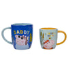 Peppa Pig Daddy & Me Mug Set - Just Blue or Pink