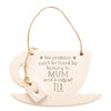 Love Life Teacup Hanging Plaque - Mum - Just Blue or Pink