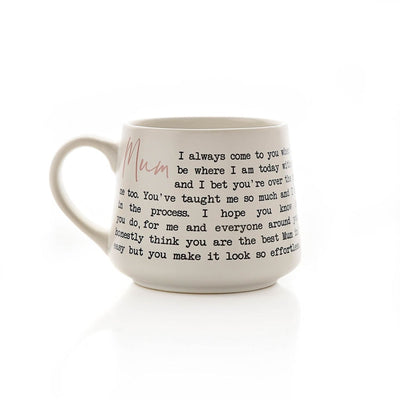 Moments Stoneware Mum Mug - Just Blue Or Pink