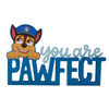 Paw Patrol Mantle Plaque - Chase - Just Blue or Pink