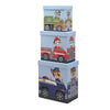Paw Patrol Set of 3 Vehicle Storage Box - Just Blue or Pink