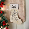 Personalised Cinderella Christmas Stocking - Just Blue or Pink