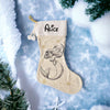 Personalised Ariel Christmas Stocking - Just Blue or Pink