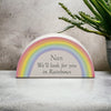 Thoughts of You Rainbow Plaque - Nan - Just Blue or Pink