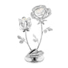 Crystocraft Chrome Plated Rose & Rose Bud - Special Grandma - Just Blue or Pink