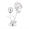 Crystocraft Chrome Plated Rose & Rose Bud - Special Nan - Just Blue or Pink