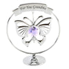 Crystocraft Chrome Plated Circle - 'For You Grandma' - Just Blue or Pink