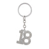 18th Birthday Keyring with Crystals