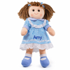 Personalised Amelia Rag Doll 38cm - Just Blue or Pink