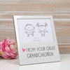 Aluminium Photo Frame - Great Grandchildren - Just Blue or Pink