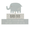 Baby Boy Elephant Plaque - Just Blue or Pink